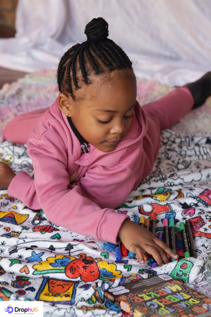 ColorBurst™ Coloring Blanket Kids Creative kit