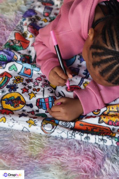 ColorCocoon™ Kids Coloring Blanket